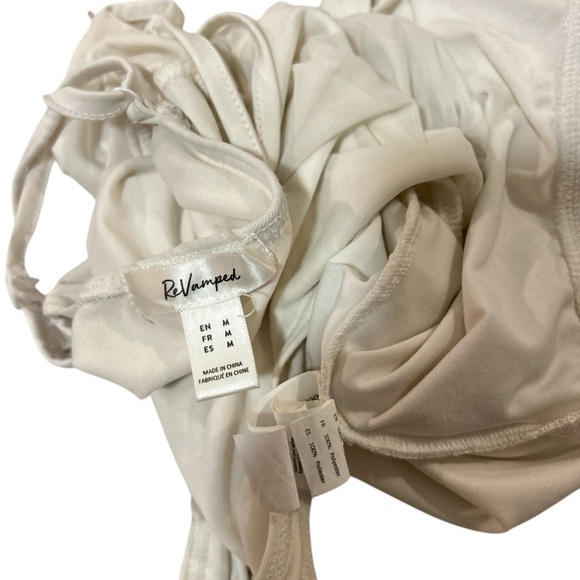 Women's Cream Ruched Bodysuit - Picture 9 of 9